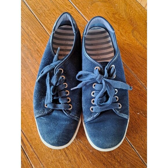 Vionic Jean Suede Navy Sneakers Tennis Shoes Slip On Low Top US 7 - Picture 4 of 6